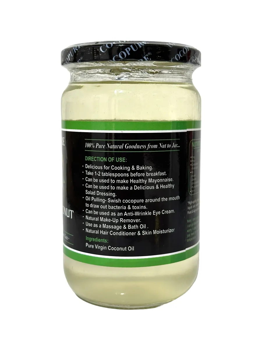 COCOPURE Virgin Coconut Oil 720ml - Image 2
