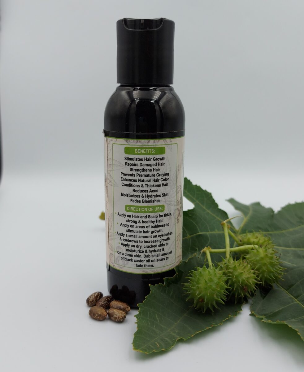COCOPURE Black Castor Oil-120ml - Image 2