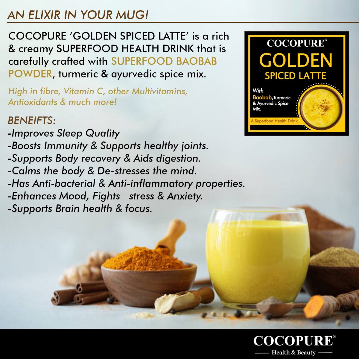 GOLDEN SPICED LATTE- 150G - Image 5