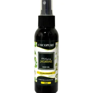CocoPure jasmine body oil 120ml, natural stress relief and mood lifting oil Kenya